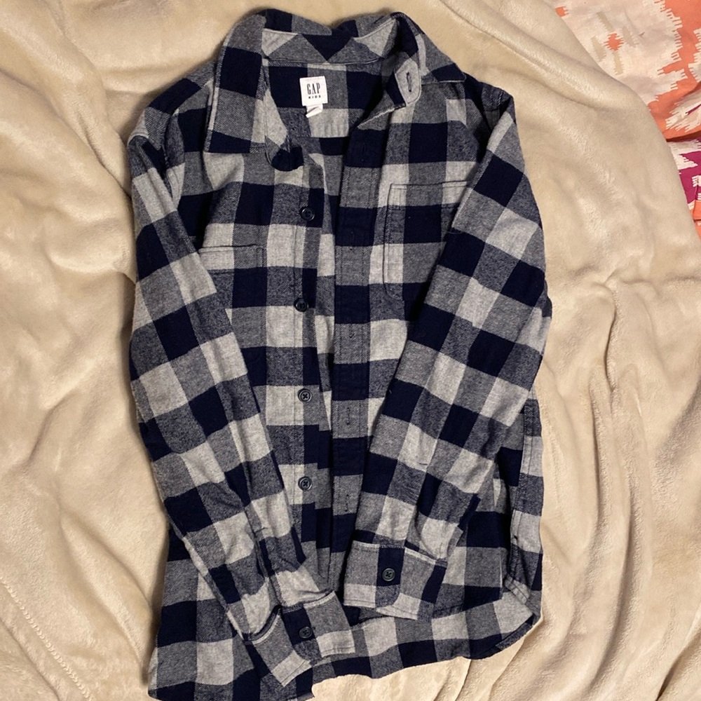 Boys gently used gap flannel size large